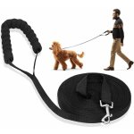 (10m, noir) laisse longue de dressage pour chiots avec poign�e rembourr�e pour petits et grands chiens ...