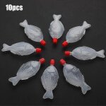 10pcs en forme de poisson 8. 2ml sauce soja jetable bouteille d'assaisonnement sushi