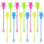 12 agitateurs de cocktail ananas 23. 5cm 4 couleurs
