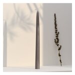 12 bougies flambeaux 8h gris intemporel - taille unique