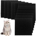 12 pcs filtre charbon litiere chat, filtres a litire pour chat anti odeur, filtre a charbon actif pour ...