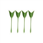 12 pi�ces porte - serviette fleur creative en plastique fleur outil rouleau vert conception pour table ...