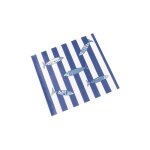 12 serviettes papier club sardines 33cm bleu