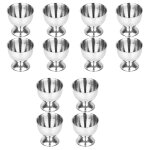 12x coquetiers set ufs en acier inoxydable ufs durs et porte - outils de plateau souple cuisine, argent ...