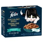 12x80g felix succulent grill s�lection de la mer - p�t�e pour chat