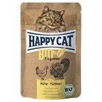 12x85g happy cat bio poulet, dinde bio - p�t�e pour chat