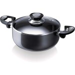 13071244 pro induc anthracite faitout + couvercle verre en aluminium intérieur revêtu 24 cm 13071244 pro induc anthracite faitout + couvercle verre en aluminium intérieur revêtu 24 cm