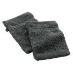 Paris prix 135930 v�tement et mitaine a laver anthracite coton serviette de toilette