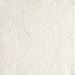 15 serviettes papier elegance 33cm blanc nacre
