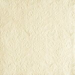 15 serviettes papier elegance 33cm creme nacre