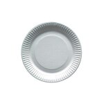 150 assiettes carton rondes 18cm - blanc