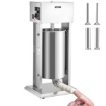 15l poussoir  saucisses manuel - vevor - 4 tubes machine  saucisson verticale inox