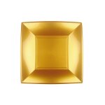 16 assiettes a dessert nice 18cm - or