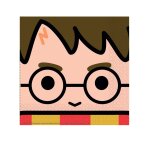 16 serviettes en papier kawaii harry potter 33 x 33 cm