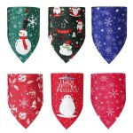 16 styles de bandana de nol rglables pour enfants / bbs chiens / chats, bavoir triangulaire, nud ...