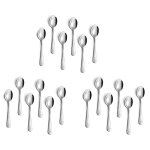 18 cuillères a expresso, mini cuillère a café en acier inoxydable de 4. 7 pouces, cuillère a dessert 18 cuillères a expresso, mini cuillère a café en acier inoxydable de 4. 7 pouces, cuillère a dessert