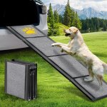 180cm rampe pour chien voiture pliable, rampe portable pour chiens de grande taille avec surface antidrapante ...