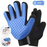1pair gant poil de chat, chien � gant de massage pour animaux �parfait pour les chiens et chats pour ...