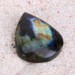 1pc pierre de labradorite naturelle cristal de roche minerale pendentifs en forme de goutte cristal de ...