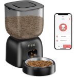 2, 4g wifi distributeur croquettes chat automatique, distributeur croquettes chat avec bols en acier ...