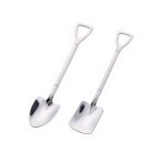 2 / 4pcs en acier inoxydable cuillre a caf de th cratif - cuillre vaisselle rtro pelle cuillre ...
