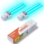 2 * 9w g23 pls ampoule uv de remplacement, pour machine a filtres uvc pond ou clarificateurs 2 * 9w g23 pls ampoule uv de remplacement, pour machine a filtres uvc pond ou clarificateurs