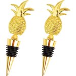 2 bouchons de vin rouge ananas, bouchons de bouteille r�utilisables, bouchons de vin en m�tal pour bouchons ...