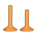 2 bougeoirs en fer orange kindred - h�bsch