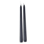 2 bougies flambeau coniques 25cm 7h marine