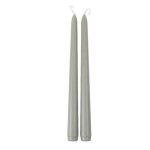 2 bougies flambeau coniques 25cm 7h vert - de - gris