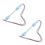 2 capteurs de niveau d'eau liquide pour aquarium, interrupteur a flotteur vertical, 22. 5cm de long