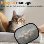 2 gants anti - poils d'animaux aimant�s en fourrure, gants anti - statiques pour poils d'animaux, soin ...