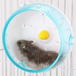 2 hamster running spinner wheel, plastic pet exercise silent running spinner wheel toy pour petits animaux, ...