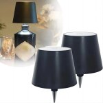2 lampe de table led rechargeable pour bouteille, couleur: noir 2 lampe de table led rechargeable pour bouteille, couleur: noir