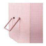 2 malles rectangulaires cantine - rose