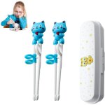2 paires de baguettes de dressage pour enfants, baguettes chinoises dbutantes, avec un assistant pour ...