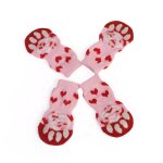 2 paires de manteaux cratifs pour chats, chaussettes pour chiens, antidrapantes, semelle souple, epaisse ...