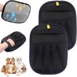 2 pcs gant anti poils pour animaux pour chats et chiens, gants epilateur electrostatique, aimant a fourrure ...