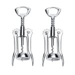 2 pcs portable en acier inoxydable rouge vin ouvre - bouteille type aile mtal sommeliers vin tire - ...