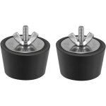 2 pi�ces bouchon piscine diam�tre 32?38mm bouchons d'hiver en caoutchouc avec boulons acier inoxydable ...