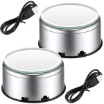 2 pices prsentoir de tasse support de spinner tourneur support de base d'affichage en cristal rotatif ...