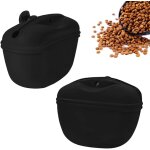 2 pi�ces sac a friandises en silicone sac friandise dressage sac de nourriture multifonctionnel pochette ...