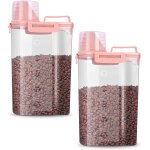 2 pices conteneur croquettes chien 3l, boite rangement cuisine, boite a croquette pour chien, rangement ...
