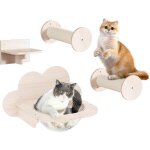 2 pices marche parcours mural chat, 25 x 15cm etagre d'escalade murale, marche flottante escaliers ...