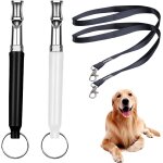 2 pices sifflet ultrason chien, anti aboiement collier agression de exterieur fugue sifflet chiens repulsif ...