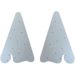 2 tuteurs de redressage d'oreilles mousse pour chien malinois, berger allemand, doberman - souples, confortabl ...