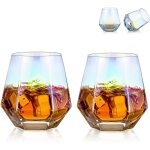 2 verres a whisky g�om�triques inclin�s ¿ diamant 50
