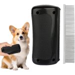 2 x dog cat brush removes dead hair and prevents skin lrritations for long or short hair care and relaxing ...