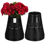 2 x flacon vase graphite cimetière bougie c?ur 25, 5x21 cm composition funéraire 2 x flacon vase graphite cimetière bougie c?ur 25, 5x21 cm composition funéraire