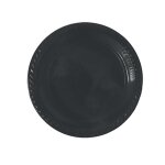 20 assiettes 22cm plastique réutilisable noir 20 assiettes 22cm plastique réutilisable noir